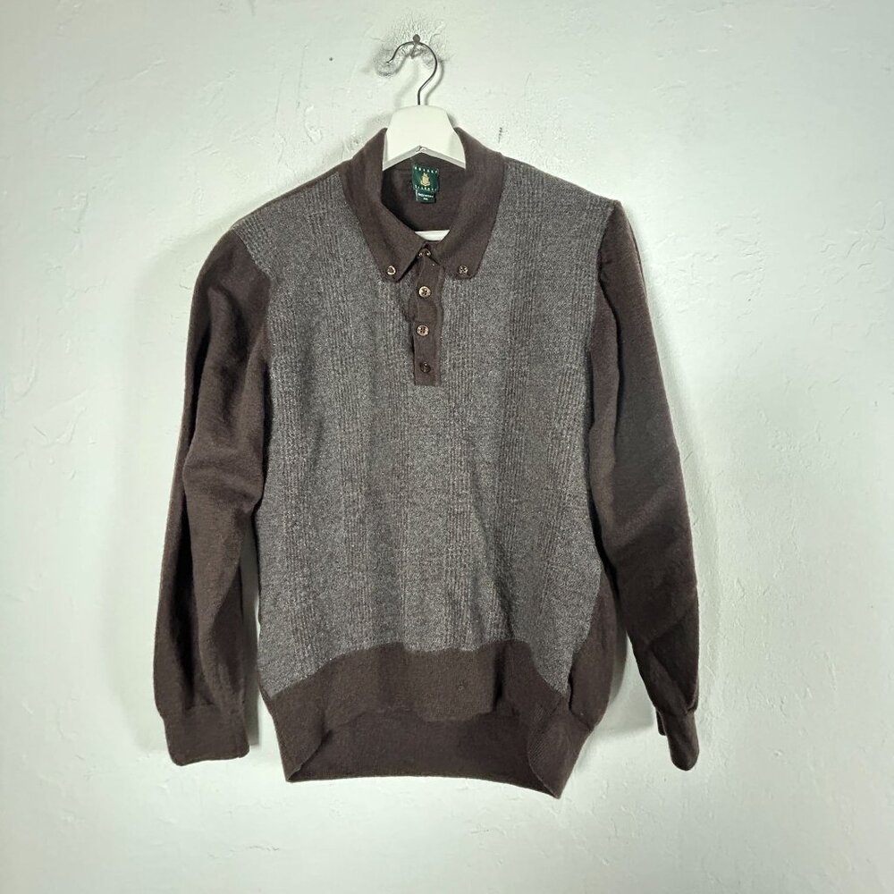 Robert Talbott Men's Sweater in Brown and Gray